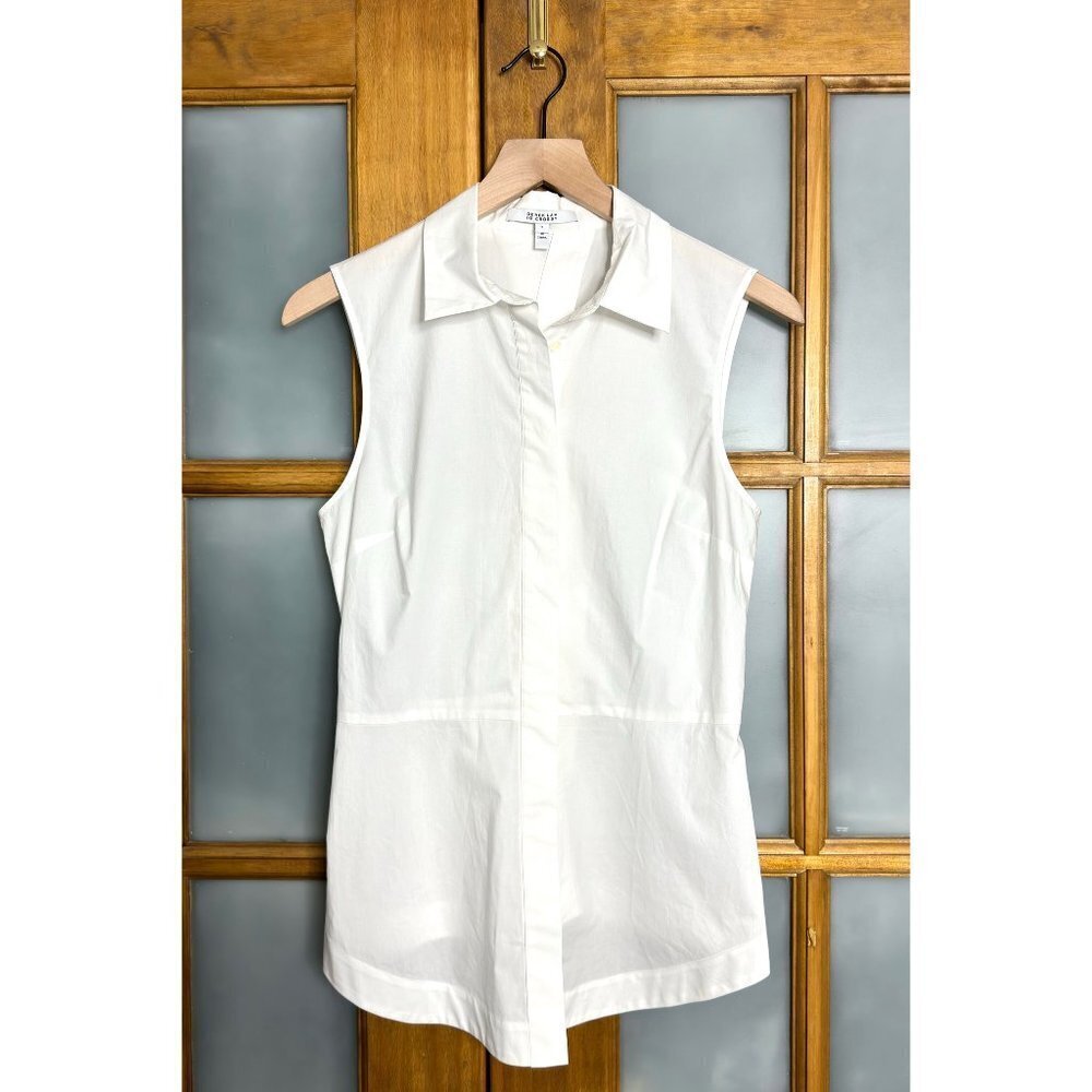 DEREK LAM 10 CROSBY Button Down Tank Top